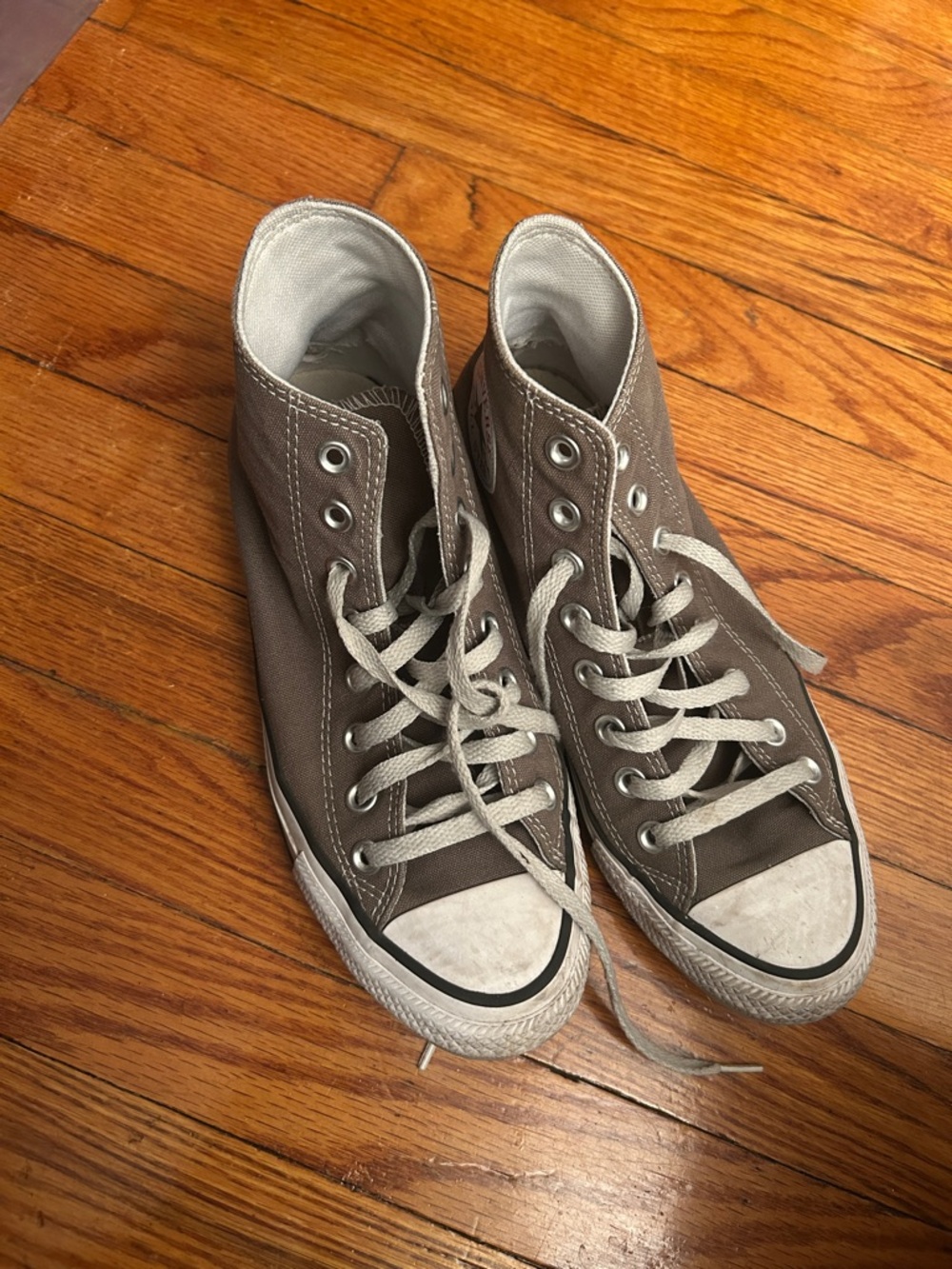 Chuck Taylor Converse All Star Gray High Top Canvas Sneakers - Classic Style